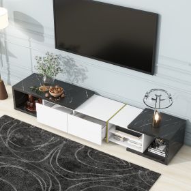 U-Can 51''-98.4'' Modern Extendable TV Stand for TVs up to 100 Inches