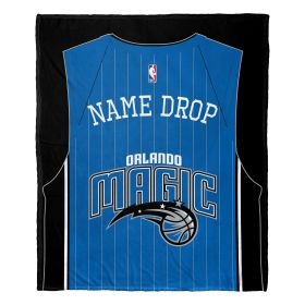 [Personalization Only] OFFICIAL NBA Jersey Silk Touch Throw Blanket - Magic