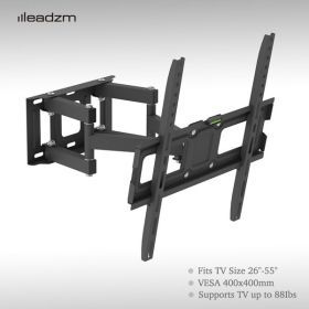 26-55 Inch Double Pendulum Large Base TV Stand TMDS-105 Bearing 40Kg/Vese400*400/Upper And Lower-10~ 10Â°