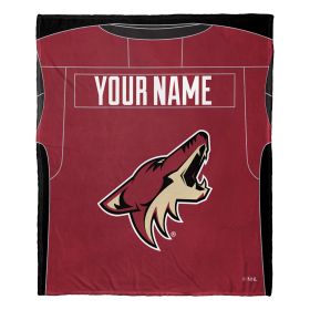 [Personalization Only] OFFICIAL NHL Jersey Personalized Silk Touch Throw Blanket - Coyotes