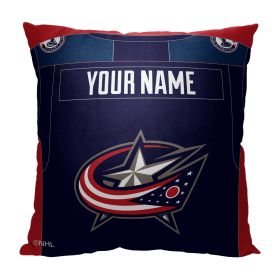 [Personalization Only] OFFICIAL NHL Jersey Personalized Pillow - Blue Jackets