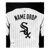 [Personalization Only] OFFICIAL MLB Jersey Personalized Silk Touch Throw Blanket - White Sox