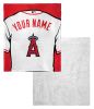 [Personalization Only] OFFICIAL MLB Jersey Personalized Silk Touch Sherpa Throw Blanket - Angels