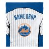 [Personalization Only] OFFICIAL MLB Jersey Personalized Silk Touch Throw Blanket - Mets