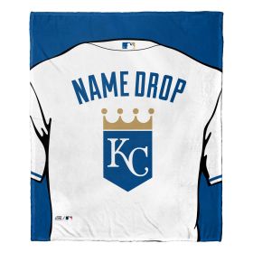 [Personalization Only] OFFICIAL MLB Jersey Personalized Silk Touch Throw Blanket - Royals