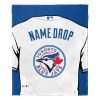 [Personalization Only] OFFICIAL MLB Jersey Personalized Silk Touch Throw Blanket - Blue Jays