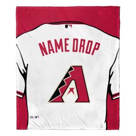 [Personalization Only] OFFICIAL MLB Jersey Personalized Silk Touch Throw Blanket - Diamondbacks