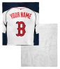 [Personalization Only] OFFICIAL MLB Jersey Personalized Silk Touch Sherpa Throw Blanket - Red Sox