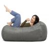 Jaxx 4 ft Lounger Bean Bag, Charcoal