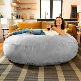 Jaxx 6 ft Cocoon - Large Bean Bag Chair for Adults, Platnium