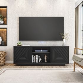 Techni Mobili Modern TV Stand for TVs Up to 70", Black