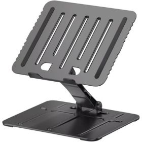 Computer Stand Tablet Notebook Stand Raised Folding Desktop Stand Heat Dissipation Double-Layer Stand, Grey(No shipments on weekends