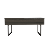 DEPOT E-SHOP Toronto Lift Top Coffee Table, One Drawer, Two Legs, Carbon Espresso / Onyx