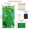 Golf Game Set Golf Game Training Mat Chipping Mat 20Pcs Sticky Golf Balls Indoor Outdoor Golf Practice Mat