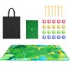 Golf Game Set Golf Game Training Mat Chipping Mat 20Pcs Sticky Golf Balls Indoor Outdoor Golf Practice Mat