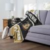 [Personalization Only] OFFICIAL NHL Colorblock Personalized Silk Touch Throw Blanket - Anaheim Ducks