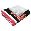 [Personalization Only] OFFICIAL NHL Colorblock Personalized Silk Touch Sherpa Throw Blanket - Calgary Flames