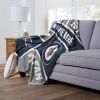 [Personalization Only] OFFICIAL NHL Colorblock Personalized Silk Touch Throw Blanket - Winnipeg Jets