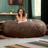 Jaxx 6 ft Cocoon - Large Bean Bag Chair for Adults, Chocolate