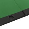 10-Player Folding Poker Table Green 81.1"x41.7"x29.5"