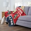 [Personalization Only] OFFICIAL NHL Colorblock Personalized Silk Touch Throw Blanket - Florida Panthers