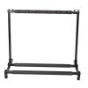 Triple Folding Multiple Guitar Holder Rack Stand Black