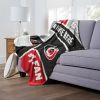 [Personalization Only] OFFICIAL NHL Colorblock Personalized Silk Touch Sherpa Throw Blanket - Carolina Hurricanes