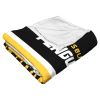 [Personalization Only] OFFICIAL NHL Colorblock Personalized Silk Touch Throw Blanket - Pittsburgh Penguins