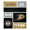 [Personalization Only] OFFICIAL NHL Colorblock Personalized Silk Touch Throw Blanket - Anaheim Ducks