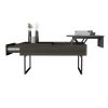 DEPOT E-SHOP Toronto Lift Top Coffee Table, One Drawer, Two Legs, Carbon Espresso / Onyx