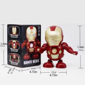 Hot Selling Dancing Movie Character ; Electric; Singing; Swinging; Music; Lighting; Electric Robot; Birthday Gift; Children's Holiday Gift (style: dancing iron man)