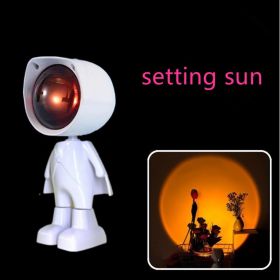 1Pack Astrobot Lights; Christmas Decoration 1Pack Astrobot Sunset Lamp Projector - 7 Cosmic Colors Sunset Light; Touch Control Sunset Projection Lamp; (Items: Setting Sun)