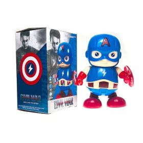 Hot Selling Dancing Movie Character ; Electric; Singing; Swinging; Music; Lighting; Electric Robot; Birthday Gift; Children's Holiday Gift (style: dancing captain america)