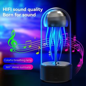 1pc Mechanical Jellyfish Audio Wireless Audio Atmosphere Light Audio Personality Cool Audio; tentacles rotate to music; Bluetooth speakers (Color: Grey, size: 11*5.3*4.9in)