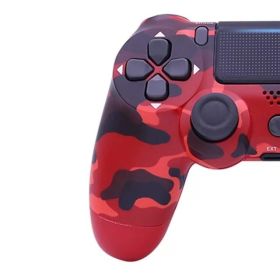 Joystick Pc Gamepad Mando Ps4 Controle Ps4 Controller Manette Ps4 Control Ps4 Juegos ps4 Mando PS4 Games Pad Gamepad Bluetooth (Color: Red camouflage)