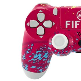 Joystick Pc Gamepad Mando Ps4 Controle Ps4 Controller Manette Ps4 Control Ps4 Juegos ps4 Mando PS4 Games Pad Gamepad Bluetooth (Color: FIFA red)