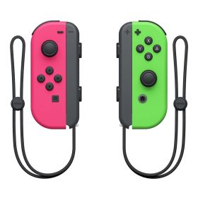 Wireless Switch Controller Joys Con Gamepad For Switch Control With Straps Dual Vibration Joysticks For Switch Joypad (Bundle: With 2 Straps, Color: Pink green)