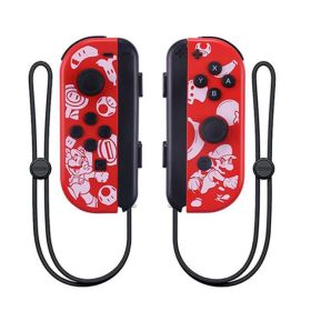 Wireless Switch Controller Joys Con Gamepad For Switch Control With Straps Dual Vibration Joysticks For Switch Joypad (Bundle: With 2 Straps, Color: Comic red)