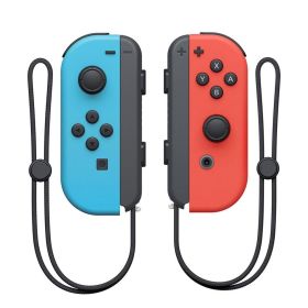 Wireless Switch Controller Joys Con Gamepad For Switch Control With Straps Dual Vibration Joysticks For Switch Joypad (Bundle: With 2 Straps, Color: Blue Red)