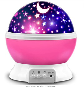 Dream Rotating Projection Lamp MOKOQI Star Projector Night Lights for Kids;  Birthday Gifts for 1-4-6-14 Year Old Girl Boy Kids Bedroom;  Glow in The (Color: Pink)