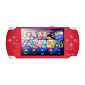 X6 4.0 Inch Handheld Video Game Console Dual Joystick Mini Portable Game Console Built-in 1500 Classic Free Games Support TV PC (Color: Red, Ships From: China)