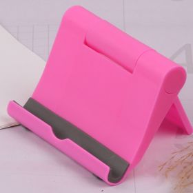 1pc Foldable Mobile Phone Holder Desktop Tablet Stand (Color: Pink)