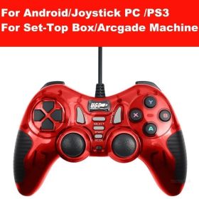 USB Wired Vibration Gamepad Joystick For PC Controller For Windows 7 / 8 / 10 Not for Xbox 360 Joypad with high quality (Color: 5 IN 1 RD, Ships From: China)