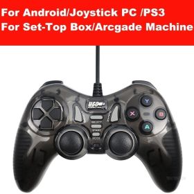 USB Wired Vibration Gamepad Joystick For PC Controller For Windows 7 / 8 / 10 Not for Xbox 360 Joypad with high quality (Color: 5 IN 1 BK, Ships From: China)