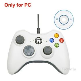 USB Wired Vibration Gamepad Joystick For PC Controller For Windows 7 / 8 / 10 Not for Xbox 360 Joypad with high quality (Color: USB WHITE, Ships From: China)