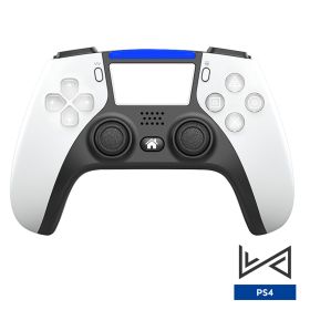 Bluetooth-Compatible Wireless Controller For PS4 Elite Console For Ps4 Slim/Pro Gamepad With Programmable Back Button Support PC (Color: P-02 White)