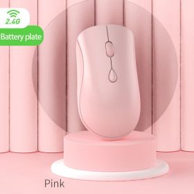 Wireless Computer Mouse With Micro Usb Charging Port; 3 Stage DPI Adjustment For Desktop Laptop (Color: Pink, size: Battery Type (own Battery))