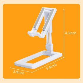 Mobile Phone Holder; Height Angle Adjustable For Apple Android Smartphones (Color: Light White)