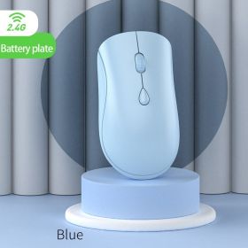 Wireless Computer Mouse With Micro Usb Charging Port; 3 Stage DPI Adjustment For Desktop Laptop (Color: Blue, size: Battery Type (own Battery))