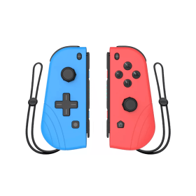 Replacement For Joycon Controllers With Grip Dual Shock Wake-Up Plug And Play; (L/R) Controller Compatible For Nintendo Switch; Including Waking Up Fu (Color: Blue&Red)